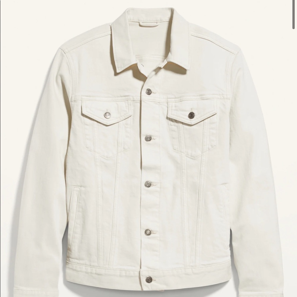 NWT Gender Neutral Ecru Jean Jacket